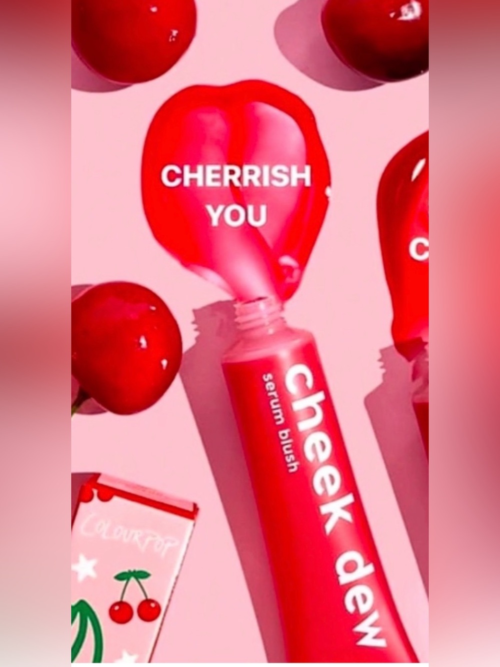 ColourPop Cheek Dew Serum Blush in CHERRISH YOU